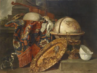 Nature morte avec globe